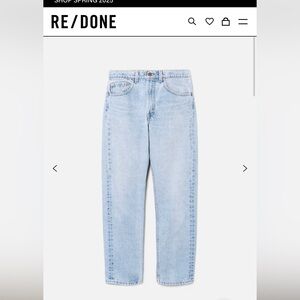 Collectors Levi’s
Priced to sell!
Re/Done Vintage Levis 505 Light Blue 30x30